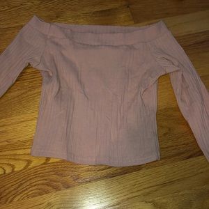 Off the shoulder long sleeve